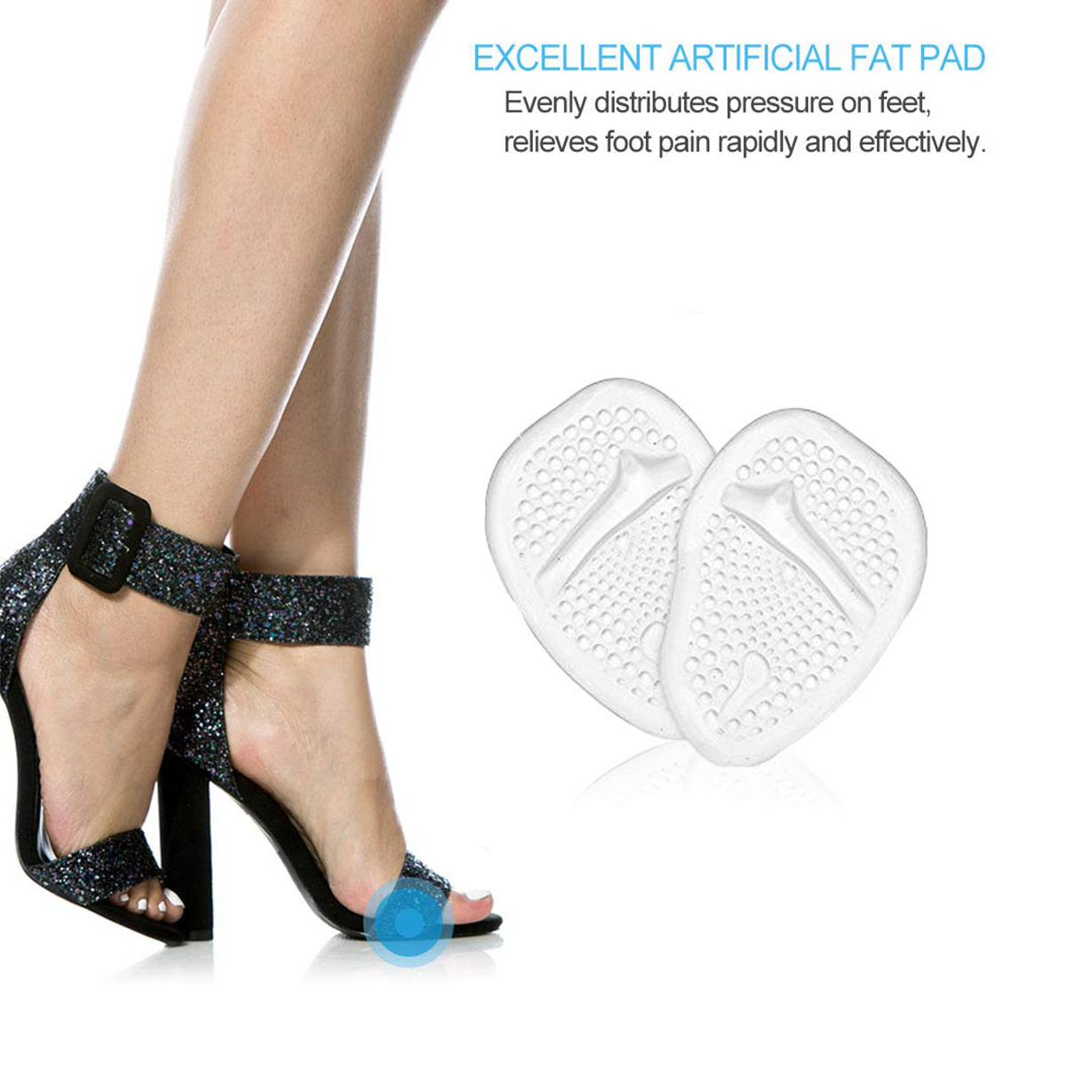 Forefoot Gel Cushion for Ball of Foot Pain and Metatarsal Support