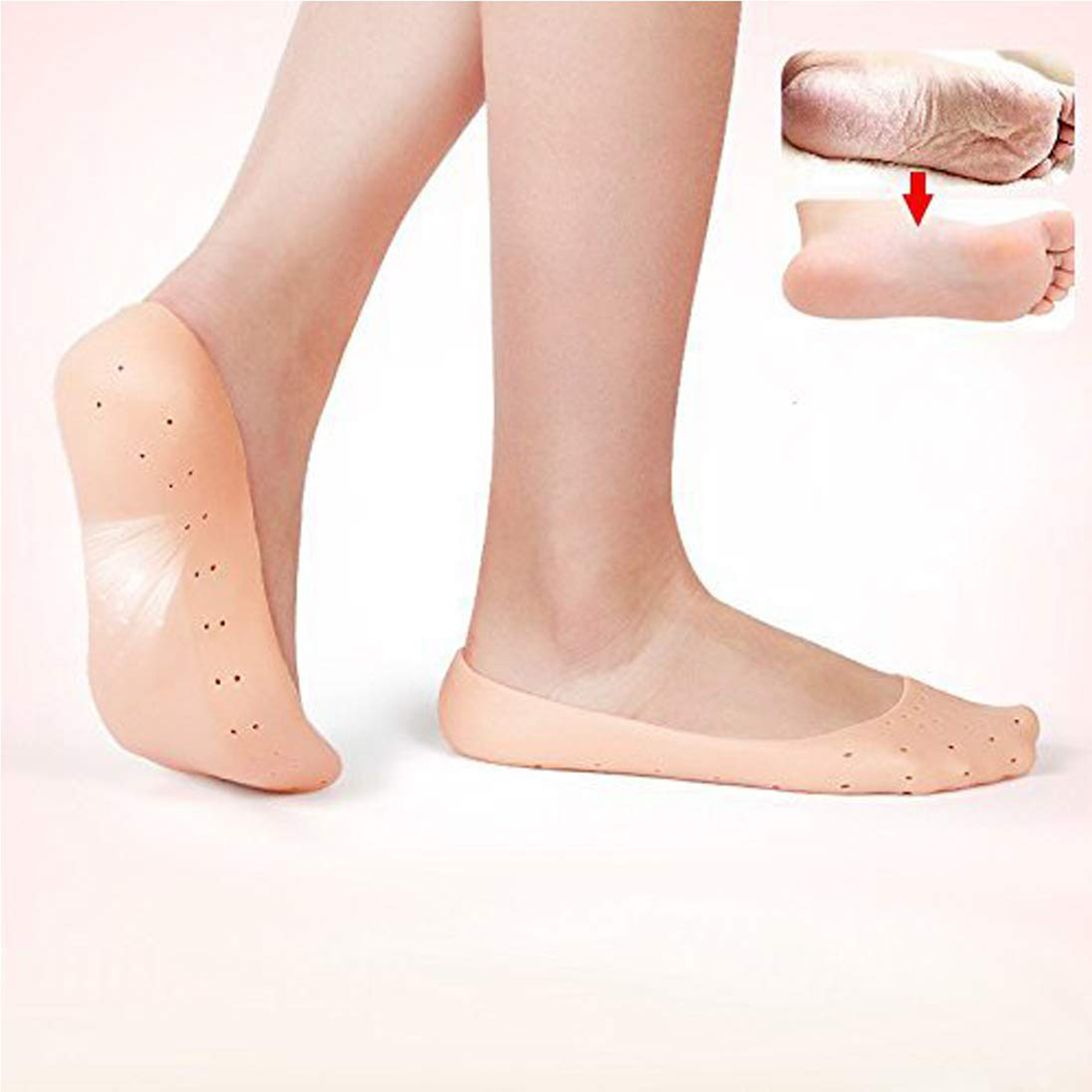 Anti Crack Silicone Full Socks for Foot-care and Heel Cracks
