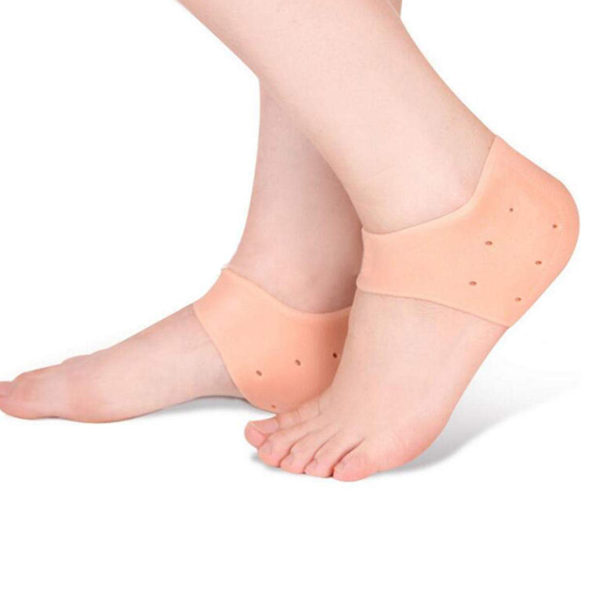 AKOTI Heel Pain Relief Silicone Gel Heel Socks Heel Protector Socks Silicon  Toe Free Heel Pain Relief Socks For Men And Women | Dealsmagnet.com