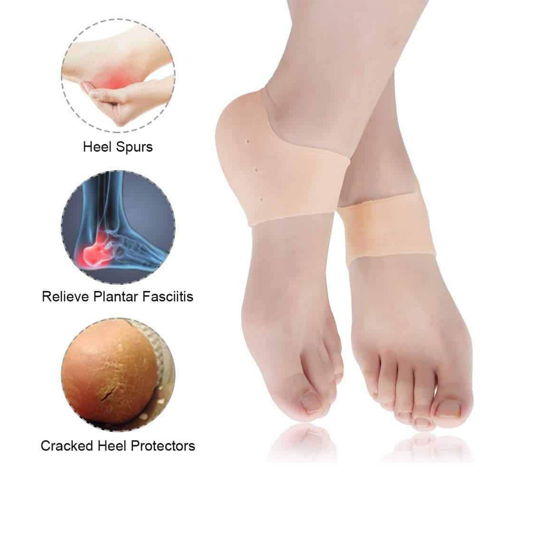 Curafoot Anti Crack Silicone Gel Heel Pad Socks
